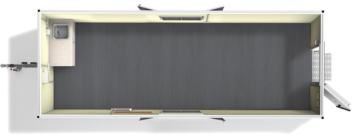 Fixed Axel office twin layout