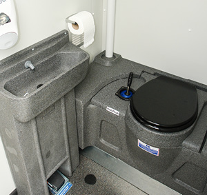 Toilet wash area