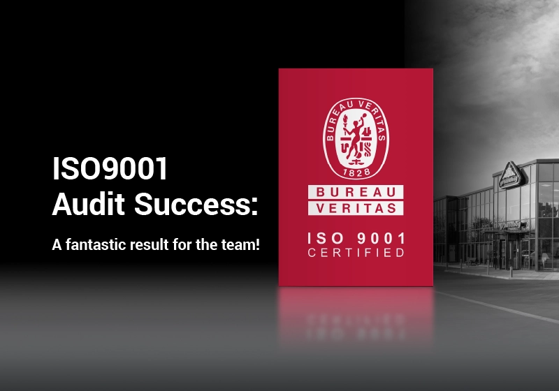 ISO9001 Audit Success: A fantastic result for the team!