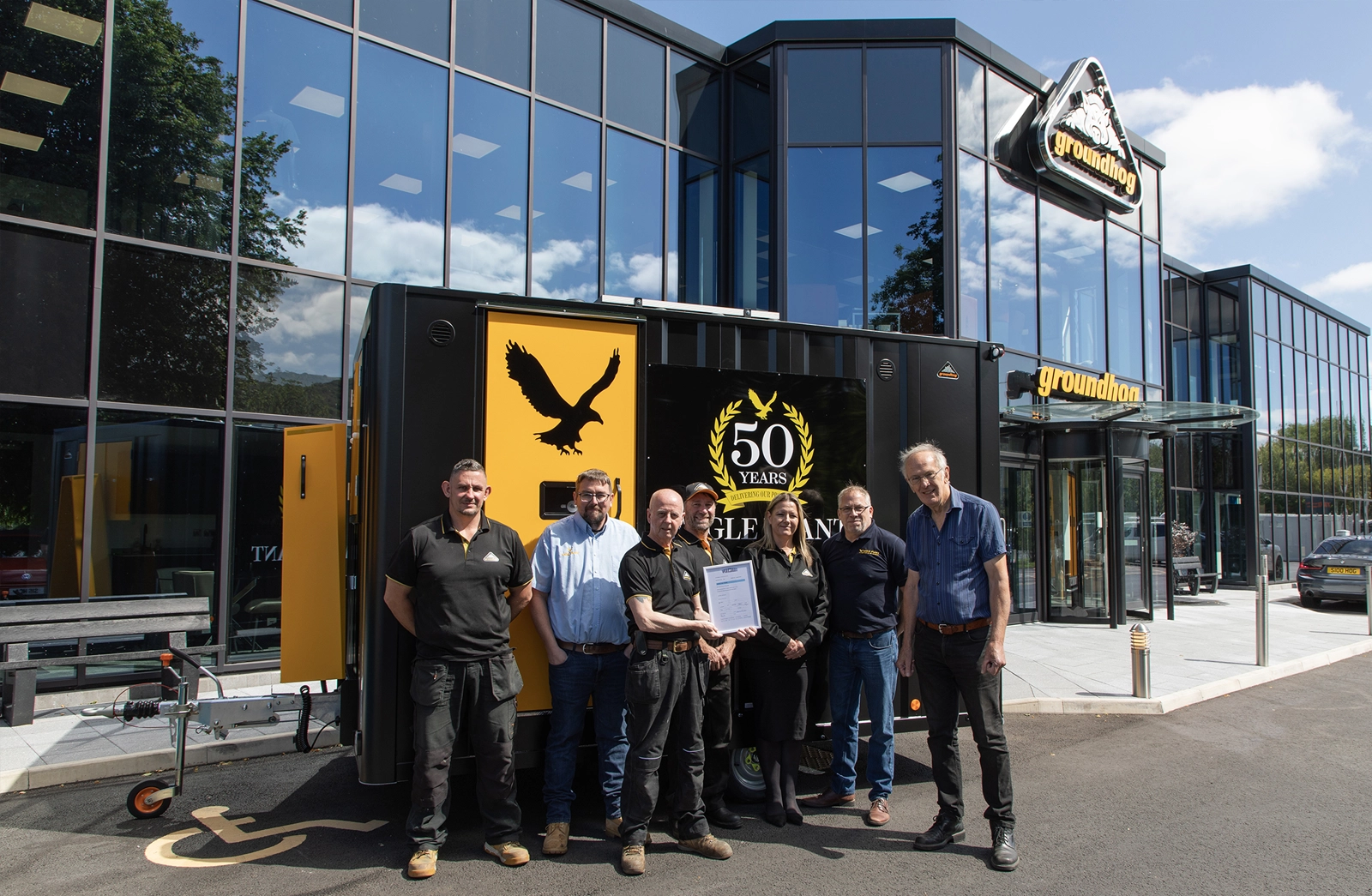 Groundhog were delighted to help
Eagle Plant Celebrate their 50 years
in businesses recently.